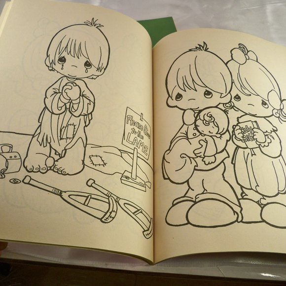 Precious Moments, Bible KJV Red Letter, 3 Coloring Books - Picture 11 of 15